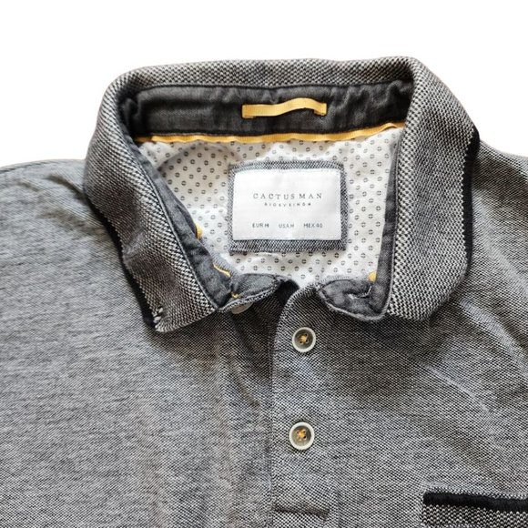 Cactus Man Ricky  Singh Men's  Gray  Size M Short Sleeve Pocket - Picture 2 of 7